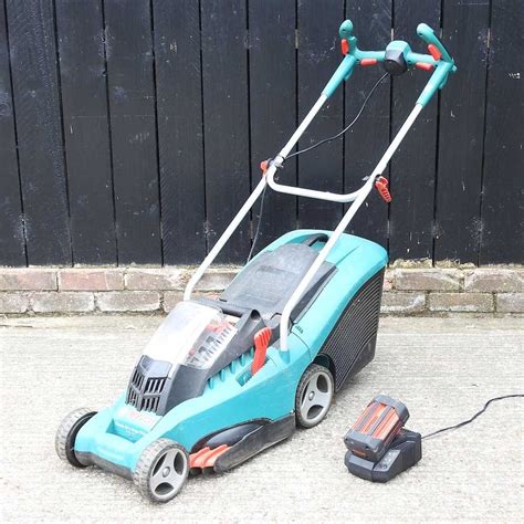 Lot 170 - A Bosch cordless electric lawn mower