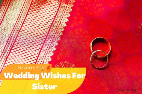 Wedding Wishes For Sister (June 2024)