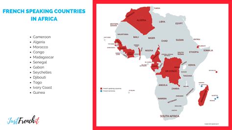 French Speaking Countries Map