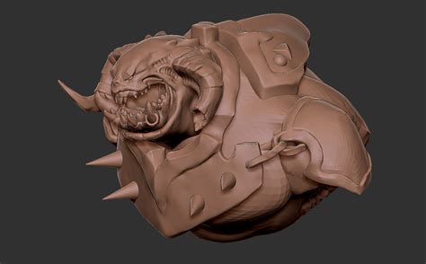 ArtStation - Hell Creature Sculpting Practice