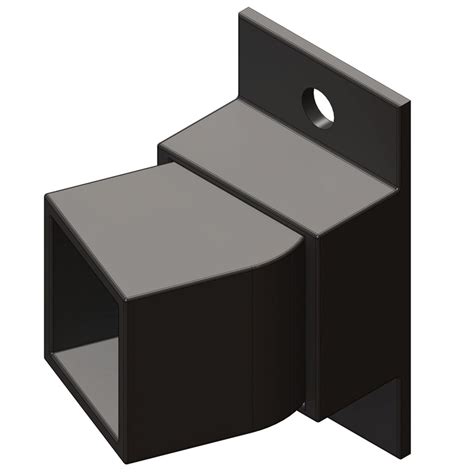 Ironcraft Accessory Black Metal Steel Fence Mounting Bracket at Lowes.com