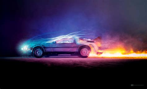 Car Lights Flame Back To The Future, HD Cars, 4k Wallpapers, Images, Backgrounds, Photos and ...