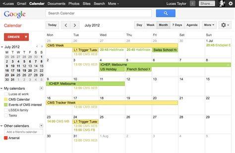 CMS Calendar now in Google & iCal | CMS Experiment