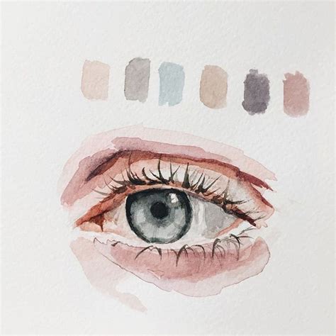 detail! 💫 quick eye study - #watercolorpainting #watercolor # ...