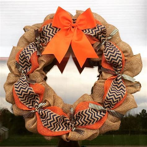 Orange and Blue Wreath - Etsy