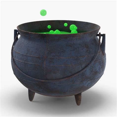 Witch-cauldron---green 3D - TurboSquid 1155456