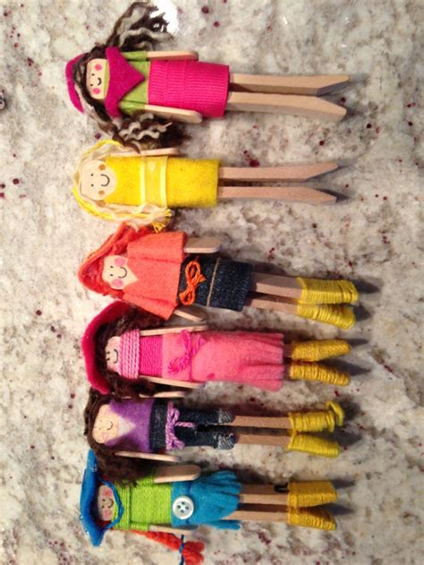 Clothespin Dolls | Clothes pin crafts, Clothespin dolls, Pin doll