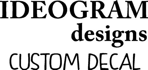Ideogram Designs custom wall art decal room decor lettering