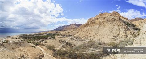 Landscape of jordan valley and dead sea — natural world, non urban - Stock Photo | #162237284