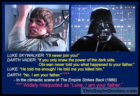 This Day in Quotes: “Luke, I am your father!” — the most famous movie ...