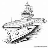 Aircraft Carrier Coloring Pages sketch template