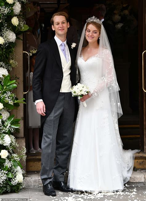 A royal wedding! Princess Alexandra’s granddaughter Flora Ogilvy celebrates nuptials with ...