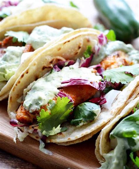 Baja Fish Tacos (w/ Cilantro Slaw & Avocado Cream Sauce) | Railroad Wife Fish Recipes, Seafood ...