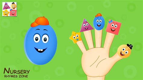 shapes finger family| learn shapes| #fingerfamily | Nursery Rhymes Zone ...