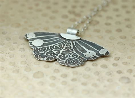 Silver Butterfly, Butterfly Jewelry, Butterfly Pendant, Spiritual Necklace, Nature Pendant ...