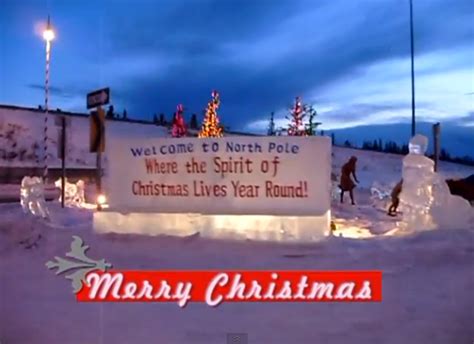 Merry Christmas! Ice Sculptures in North Pole, Alaska