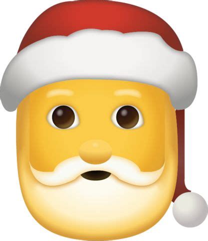 Santa Emoji [Free Download IOS Emojis] (With images) | Emoji