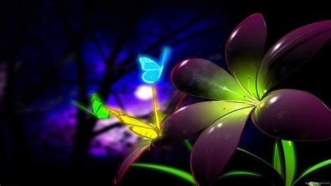 Neon Butterfly Wallpaper - WallpaperSafari