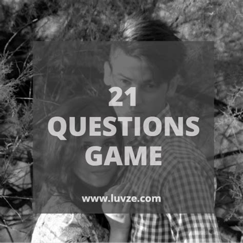 21 Questions Game to Ask a Guy/Girl: Get to Know you Game