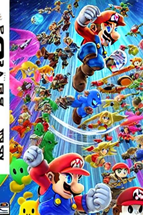 super smash bros ultimate cover art | Stable Diffusion