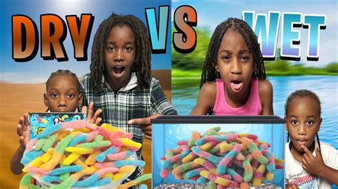 DRY FOODS VS WET FOODS CHALLENGE - YouTube