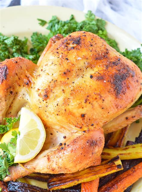 Oven Roasted Whole Chicken - WonkyWonderful