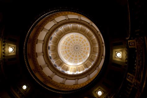 Looking Up Inside The Colorado State Capitol Dome Denver Stock Photo ...