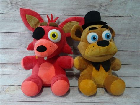 FNAF Five Nights At Freddy's FOXY AND FREDDY Large Plushes 21" Jumbo ...