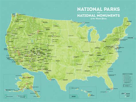 United States National Monuments List - Best Maps Ever