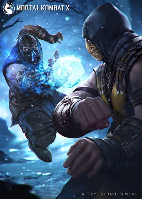 MKX Sub Zero VS Scorpion by Richard Suwono (cdna.artstation.com) submitted by zeashellz to /r ...