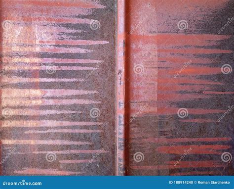 Rusty Metal Surface of Fence, Texture, Background Stock Photo - Image of design, brown: 188914240