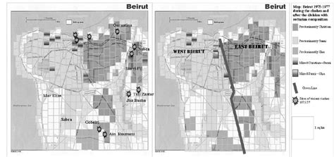 Beirut’s sectarian composition during the clashes in 1975 and after the... | Download Scientific ...