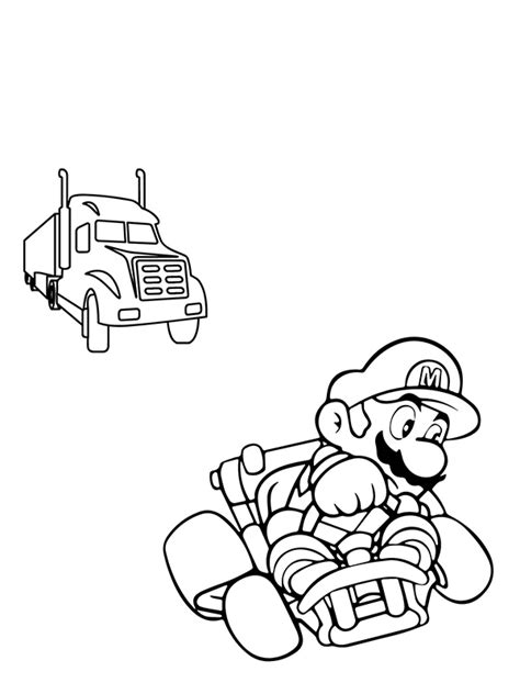 Mario Kart - Coloring Pages