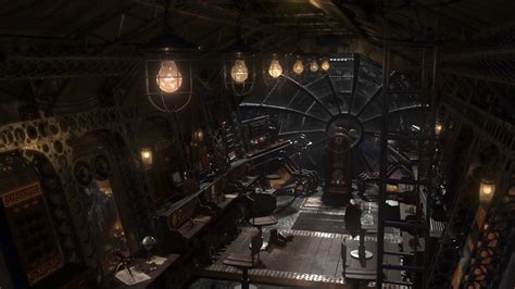 Steampunk Spaceship Interior