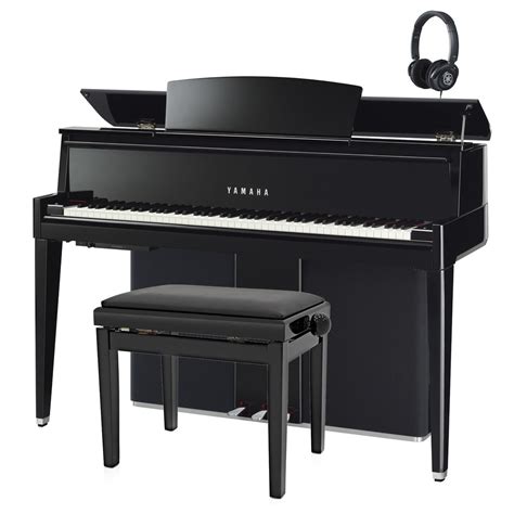 Yamaha N2 AvantGrand Hybrid Digital Piano Package, Polished Ebony at ...