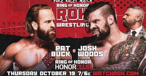 Pure Rules Match And More Set For 10/19 ROH TV