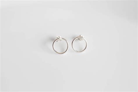 Minimalist Earrings/ Sterling Silver Earrings / Geometric | Etsy