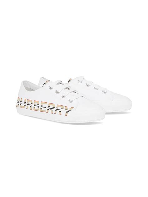 Burberry Kids Icon Stripe Logo low-top Sneakers - Farfetch