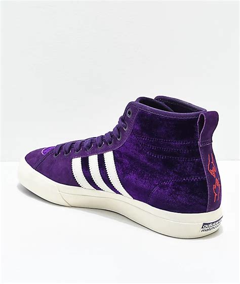 adidas Matchcourt Hi RX Nakel Purple Shoes | Zumiez