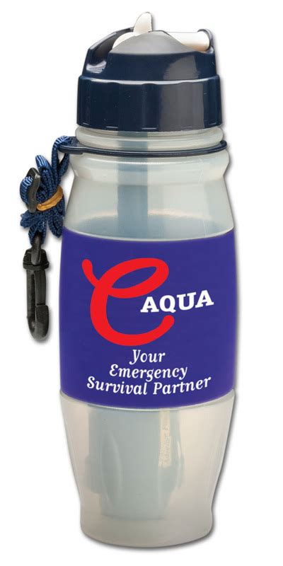 eAQUA 28 oz. Radiological Emergency Water Filtration Bottle