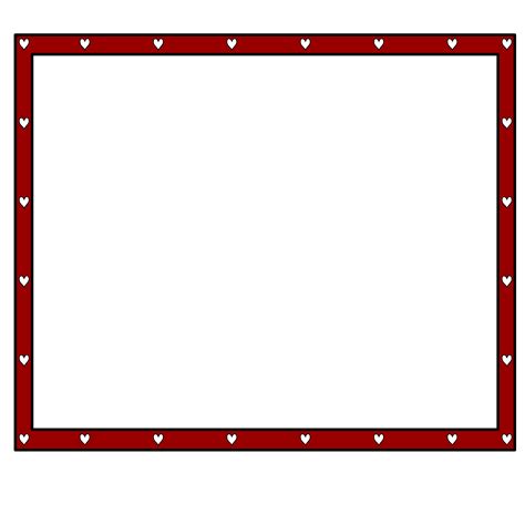 Clipart - border redBlack-hearts4x3.3