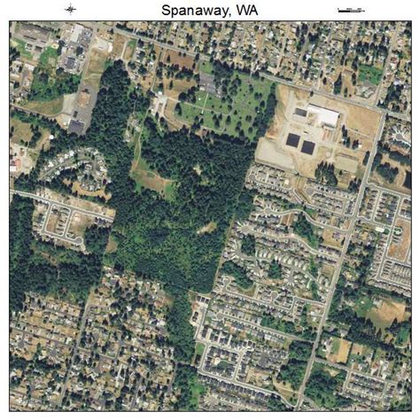 Aerial Photography Map of Spanaway, WA Washington