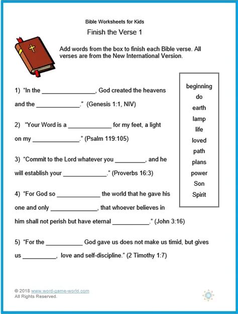 Free Printable Bible Worksheets For Adults - PRINTABLE TEMPLATES