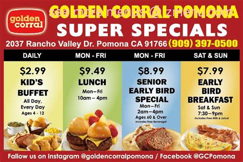 How Much Does Golden Corral breakfast cost?