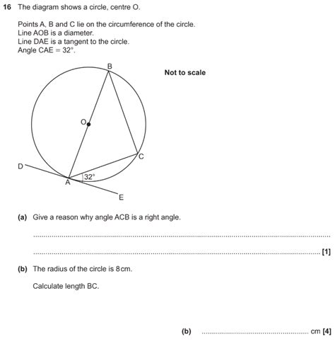 GCSE Circle Theorems Questions and Answers