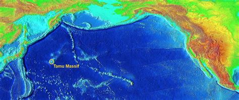 World's Largest Volcano Tamu Massif - Mapped For Clues To Earth's Interior