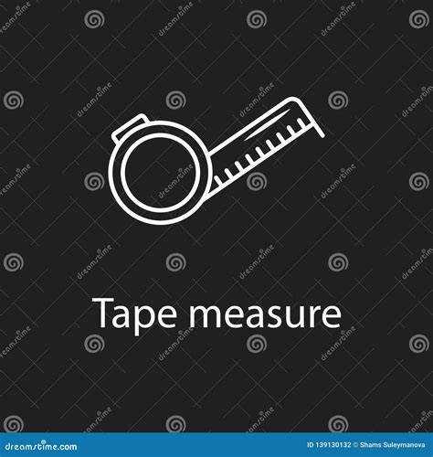 Tape Measure Icon. Simple Element Illustration. Tape Measure Symbol Design from Construction ...