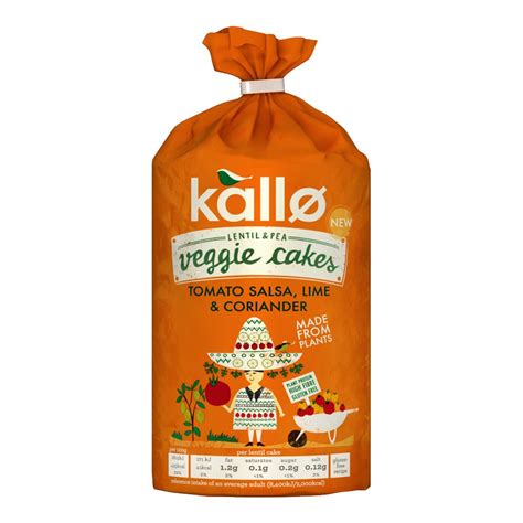 Kallo - Tomato Salsa Lime Veggie Cakes (122g) - The Vegan Kind