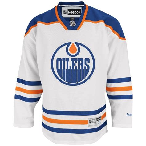 Edmonton Oilers Reebok Premier Away Jersey - White | Edmonton oilers ...