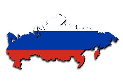 Outline Map Of Russia With The National Flag Stock Illustration - Download Image Now ...
